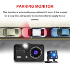 Front and Rear Dash Cam – Loop Recording & Emergency Lock
