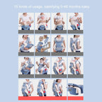 3-in-1 Baby Carrier – Hip Seat Design for Infant to Toddler