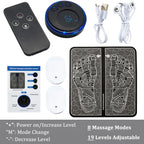 EMS Foot Massager Mat – 8 Modes & 19 Levels | Rechargeable
