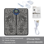 EMS Foot Massager Mat – 8 Modes & 19 Levels | Rechargeable