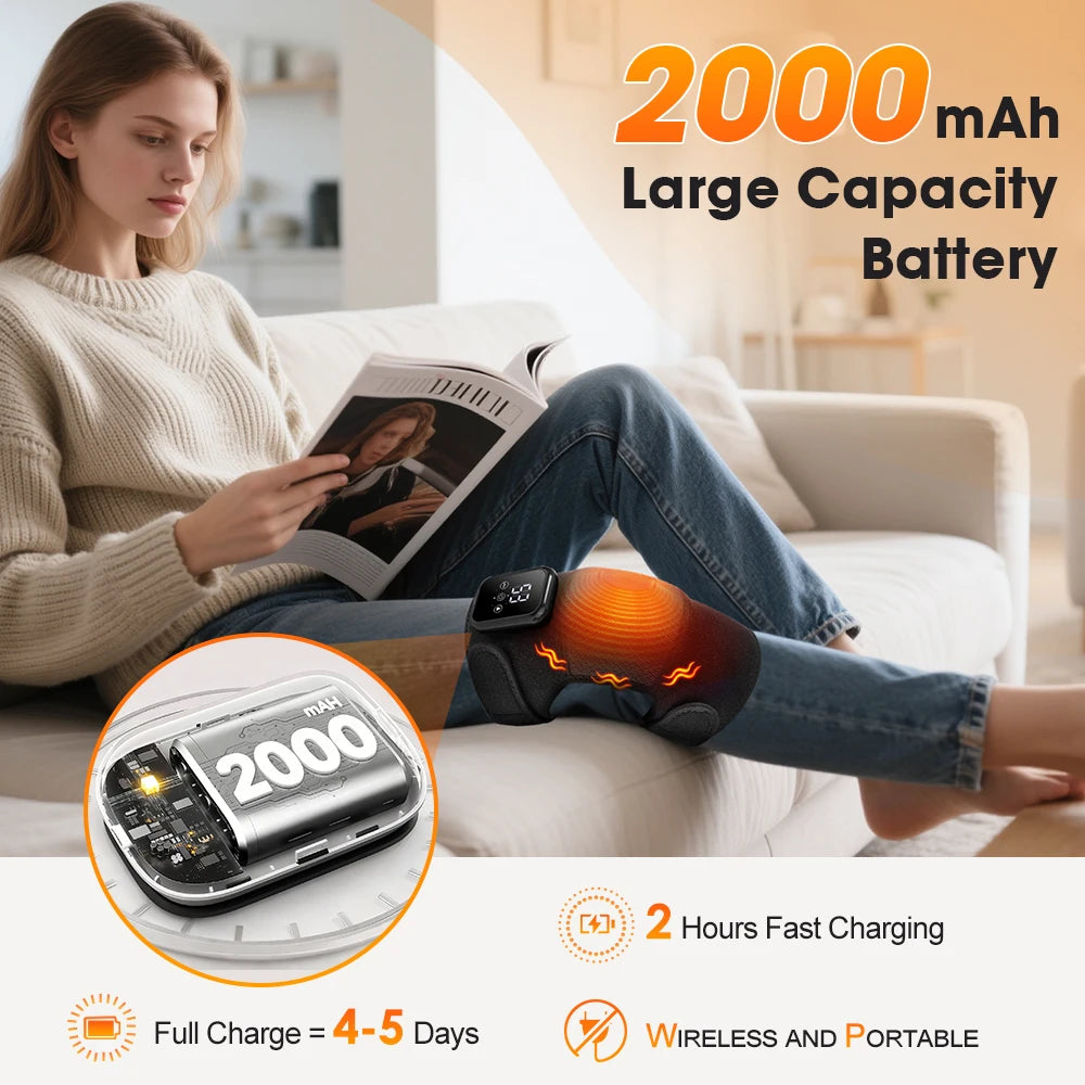 Knee Massager with Heat – 3 Heat & 3 Vibration Modes