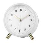 Scandinavian Silent Table Clock | Battery-Operated, Metal Frame & Ideal for Home Decor