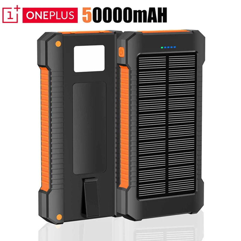50,000mAh Solar Power Bank – Outdoor Backup Battery Pack
