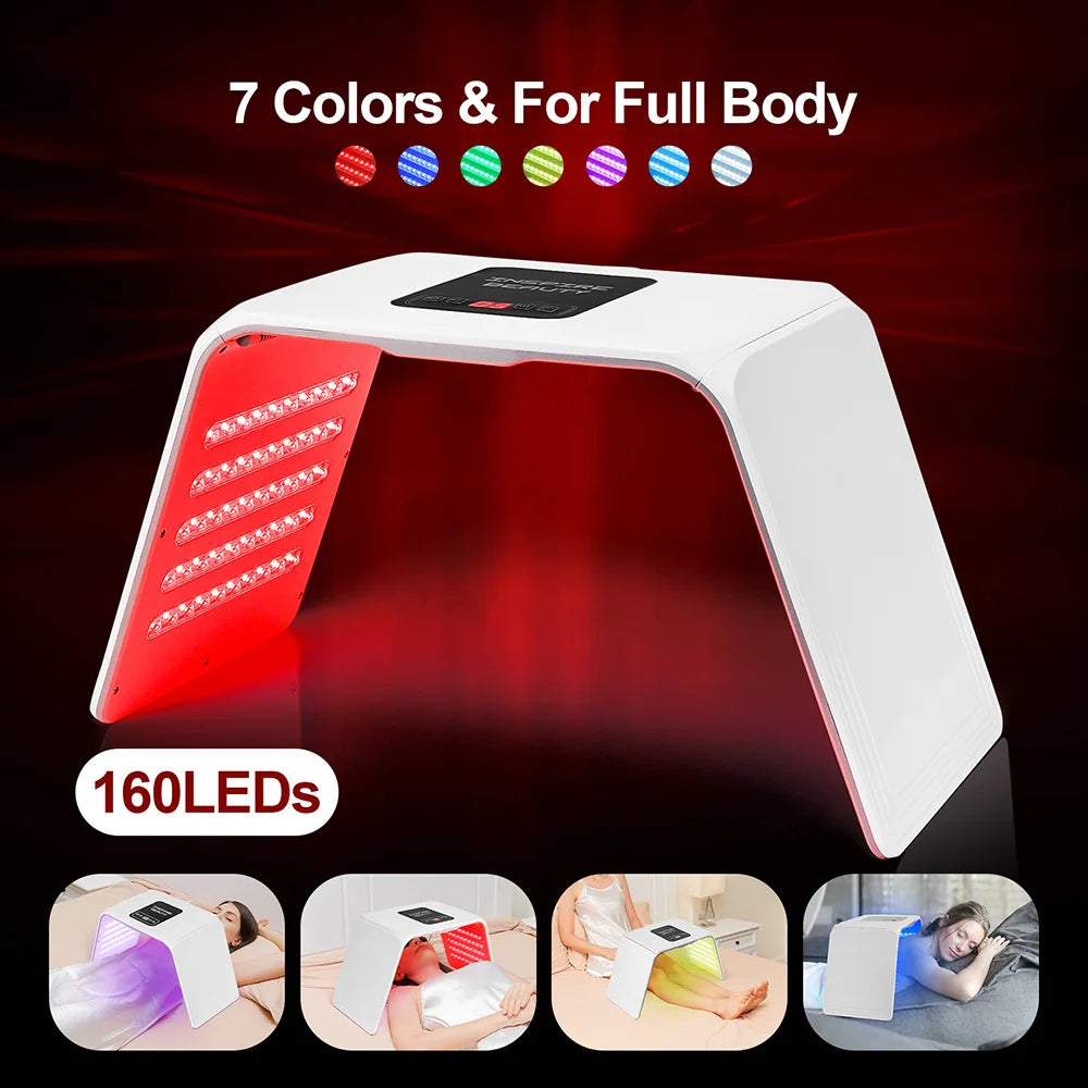 Professional LED Light Therapy Machine – 7 Modes | Foldable Design