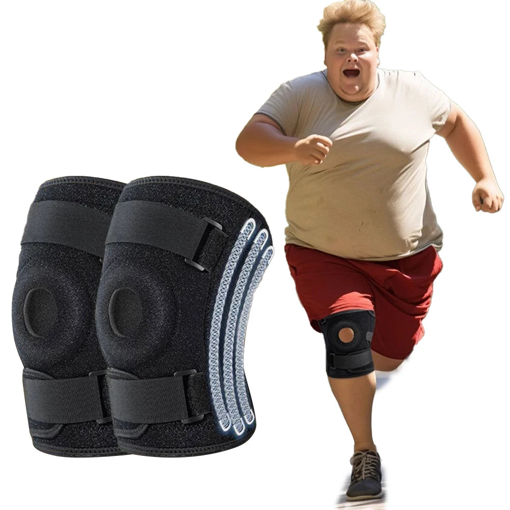 Plus Size Knee Brace with Stabilizers – Patella Support | Comfortable Fit