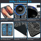EMS Foot Massager Mat – 8 Modes & 19 Levels | Rechargeable
