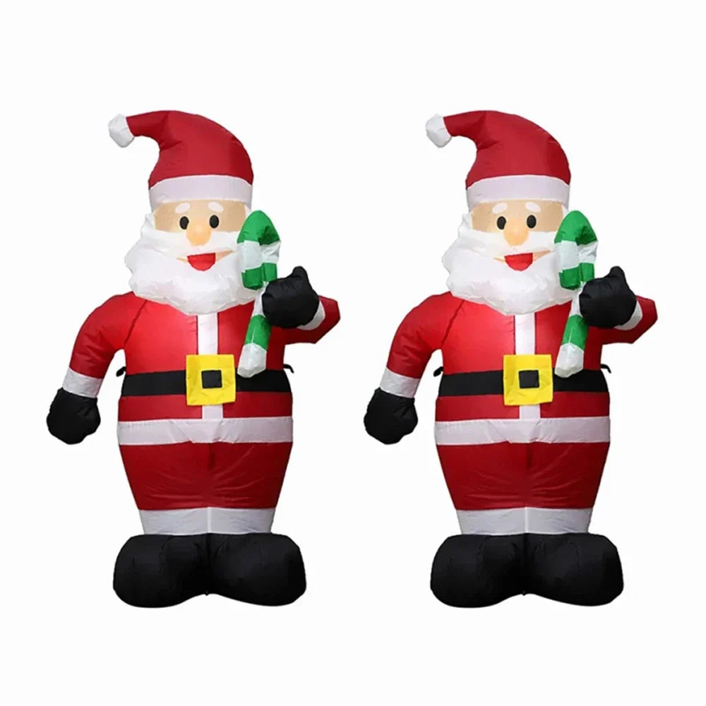 Inflatable Santa Claus Decoration | LED Lights, Durable & Ideal for Christmas Outdoor Parties and Garden Arrangements