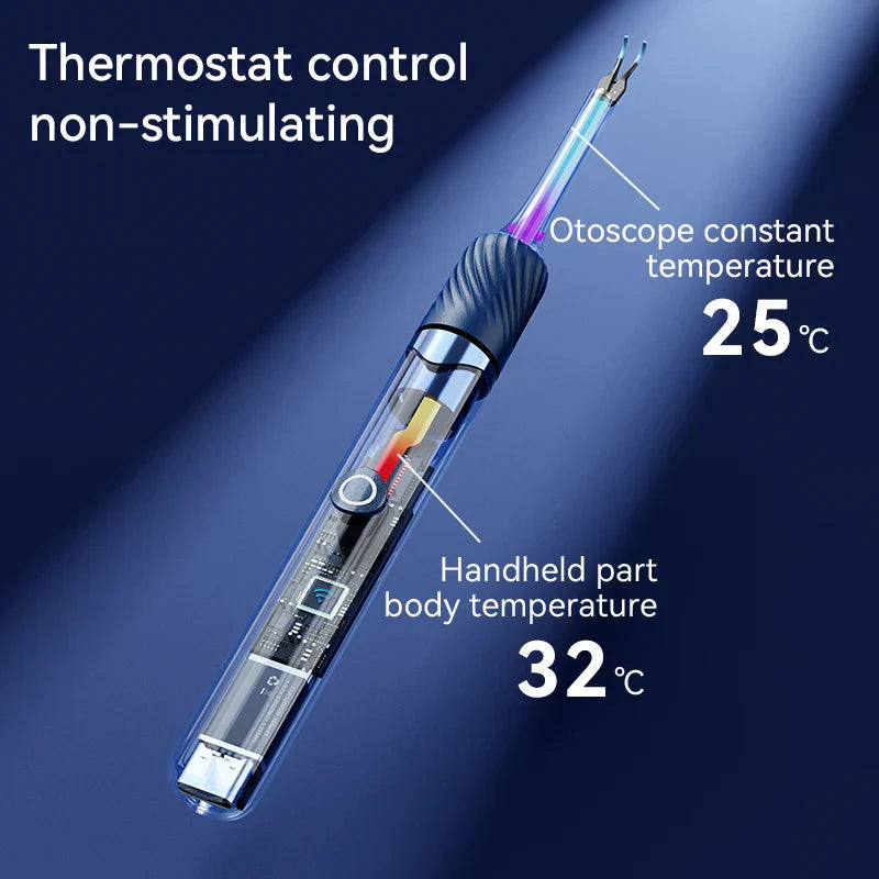 Ear Wax Removal Tool with Camera | 12MP HD Visual, Wi-Fi Connection & Safe for Adults and Kids