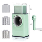 Heavy Duty Manual Vegetable Slicer | Sharp Blades, Suction Base & Versatile for Efficient Food Prep