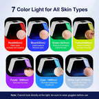 Professional LED Light Therapy Machine – 7 Modes | Foldable Design