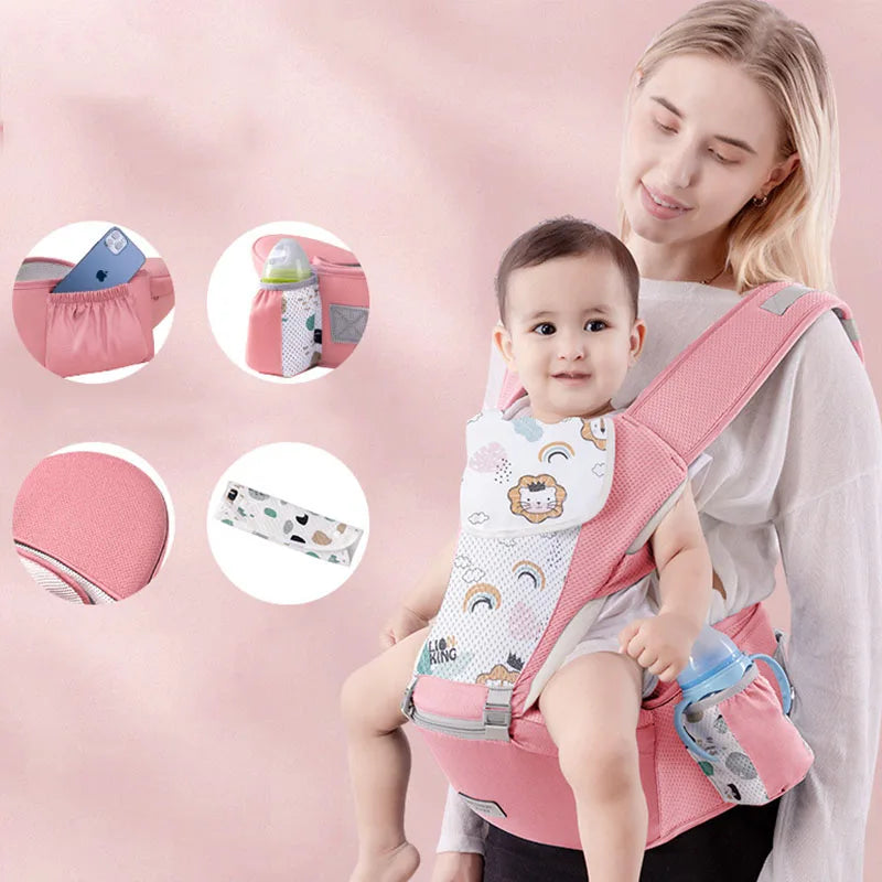 3-in-1 Baby Carrier – Hip Seat Design for Infant to Toddler