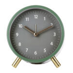 Scandinavian Silent Table Clock | Battery-Operated, Metal Frame & Ideal for Home Decor