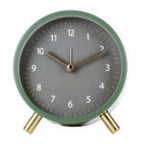 Scandinavian Silent Table Clock | Battery-Operated, Metal Frame & Ideal for Home Decor