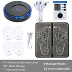 EMS Foot Massager Mat – 8 Modes & 19 Levels | Rechargeable