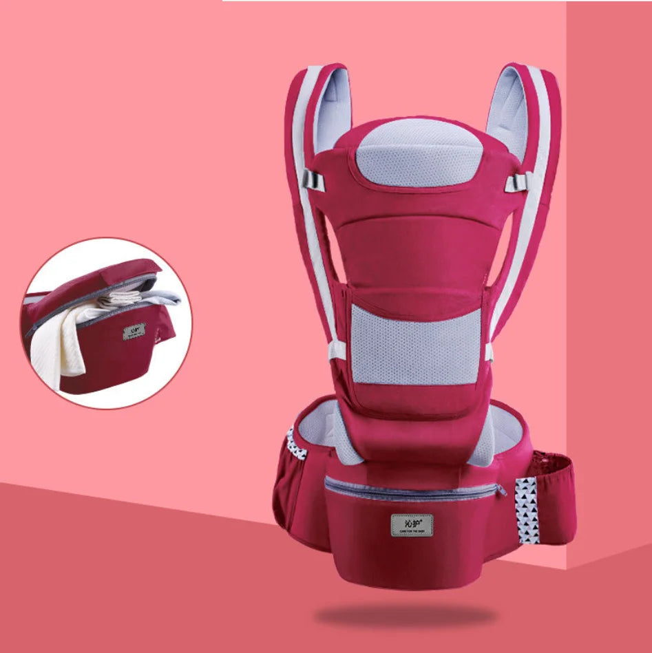 3-in-1 Baby Carrier – Hip Seat Design for Infant to Toddler