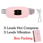 Women's Rechargeable Menstrual Heating Pad | Adjustable Heat & Vibration for Period Relief at Home