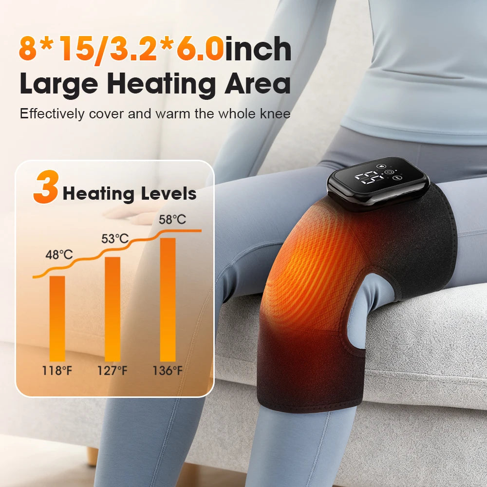 Knee Massager with Heat – 3 Heat & 3 Vibration Modes