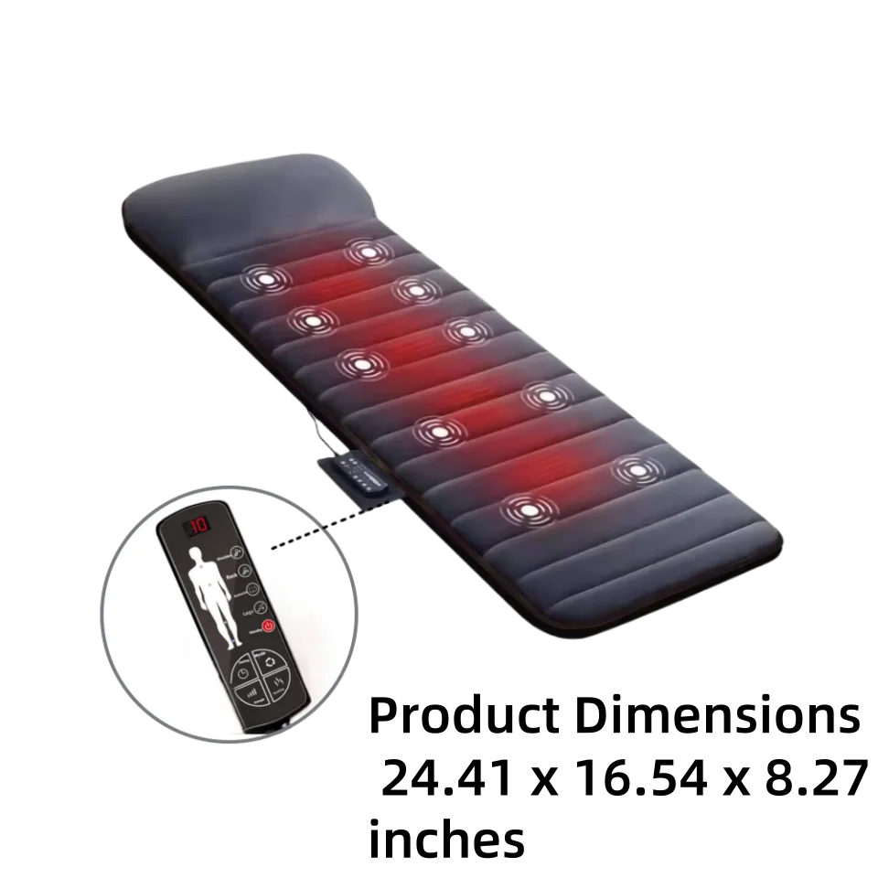 Vibrating Massage Mattress – Full Body Relaxation | Remote Operated