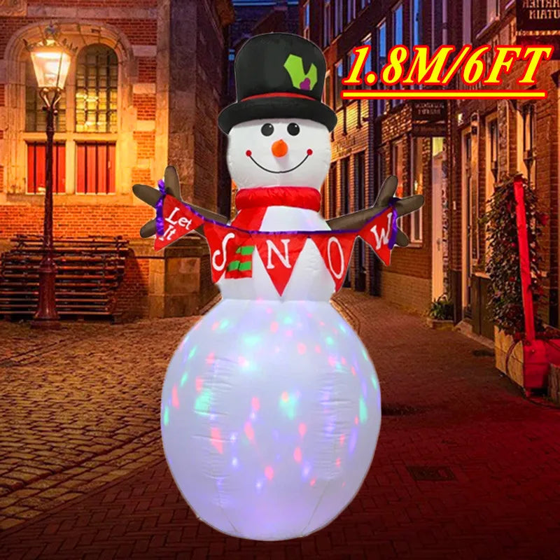 Inflatable Santa Claus Christmas Decoration | 6FT LED Lighted Holiday Decor for Indoor & Outdoor Use