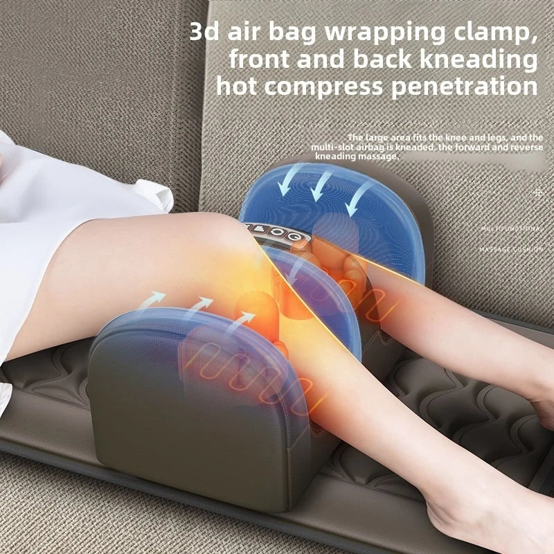 Multifunctional Electric Massage Mattress Cushion | Lumbar Traction, Vibrating Relief for Back, Neck & Waist Pain Relief