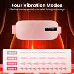 Women's Rechargeable Menstrual Heating Pad | Adjustable Heat & Vibration for Period Relief at Home