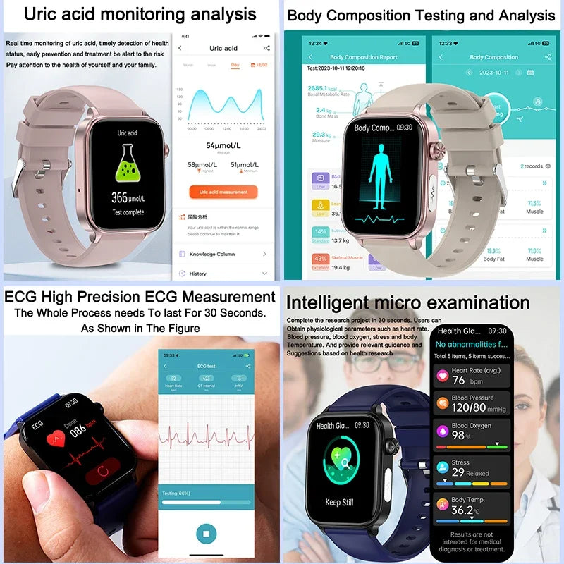 Smart Watch with AMOLED Display – Heart Rate & Sleep Tracker
