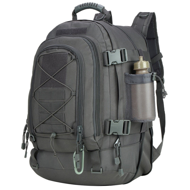 60L Military Tactical Backpack - Expandable Waterproof Rucksack for Camping, Hiking, Travel & Outdoor Adventures