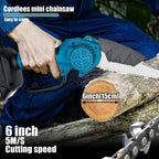 Portable Mini Chainsaw | 6-Inch, Lightweight & Efficient for Tree, Branch, and Wood Cutting