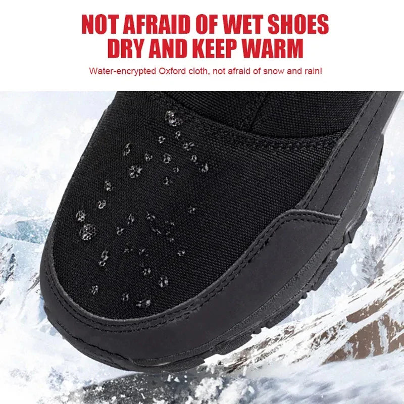 Men's Waterproof Insulated Snow Boots | Comfortable, Warm & Ideal for Outdoor Winter Activities