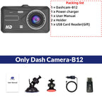 Front and Rear Dash Cam – Loop Recording & Emergency Lock