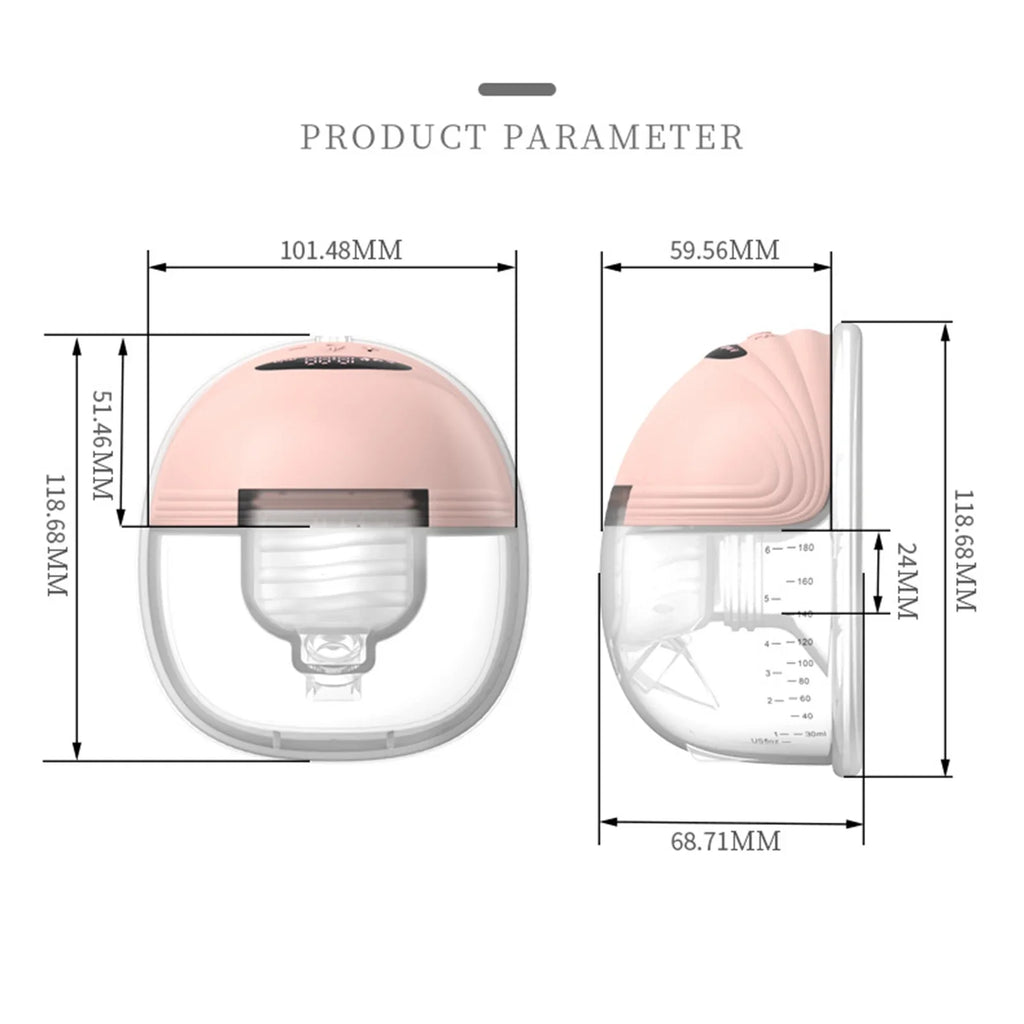 Wearable Electric Breast Pump | Hands-Free, Silent & BPA-Free for Convenient Breastfeeding