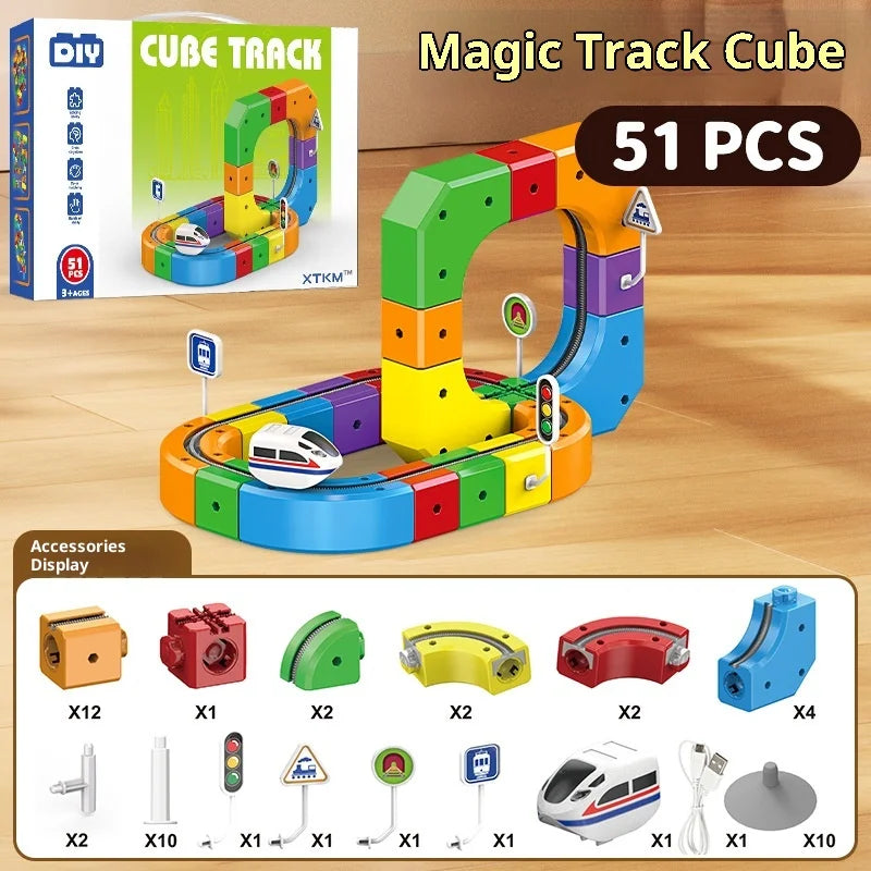 STEM Racing Track Set – 51/81 Piece Construction Kit