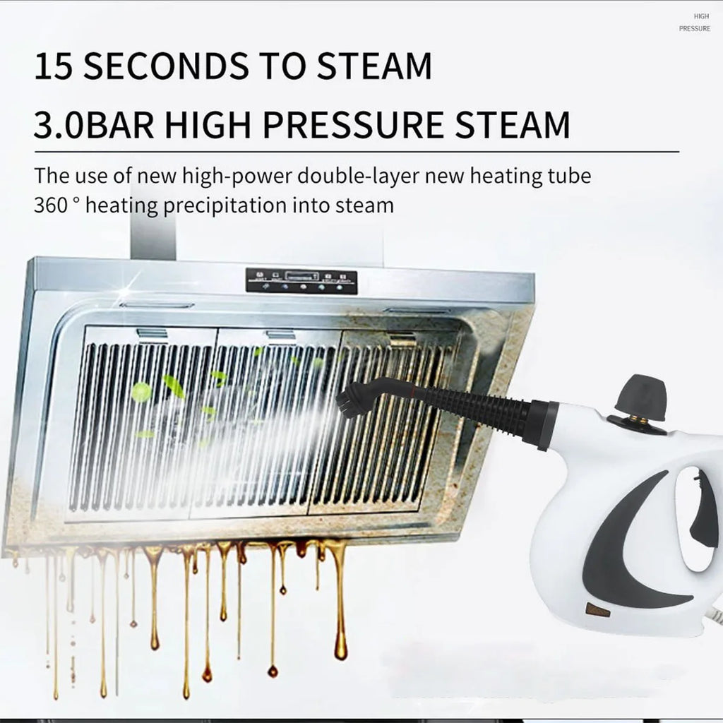 Pressurized Handheld Steam Cleaner | High-Pressure, Fast Heating & Ideal for Deep Cleaning Home Surfaces
