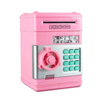 Electronic Piggy Bank Mini Safe with Password Lock - Cash Coin Saving Box for Kids, Fun Financial Gift