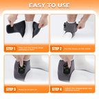Electric Heating Ankle Massager | 3 Heat Settings, Vibration Modes & Timer for Ankle Pain Relief and Sports Recovery