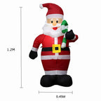 Inflatable Santa Claus Decoration | LED Lights, Durable & Ideal for Christmas Outdoor Parties and Garden Arrangements