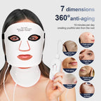 7 Color LED Face & Neck Mask – High Density Light Coverage