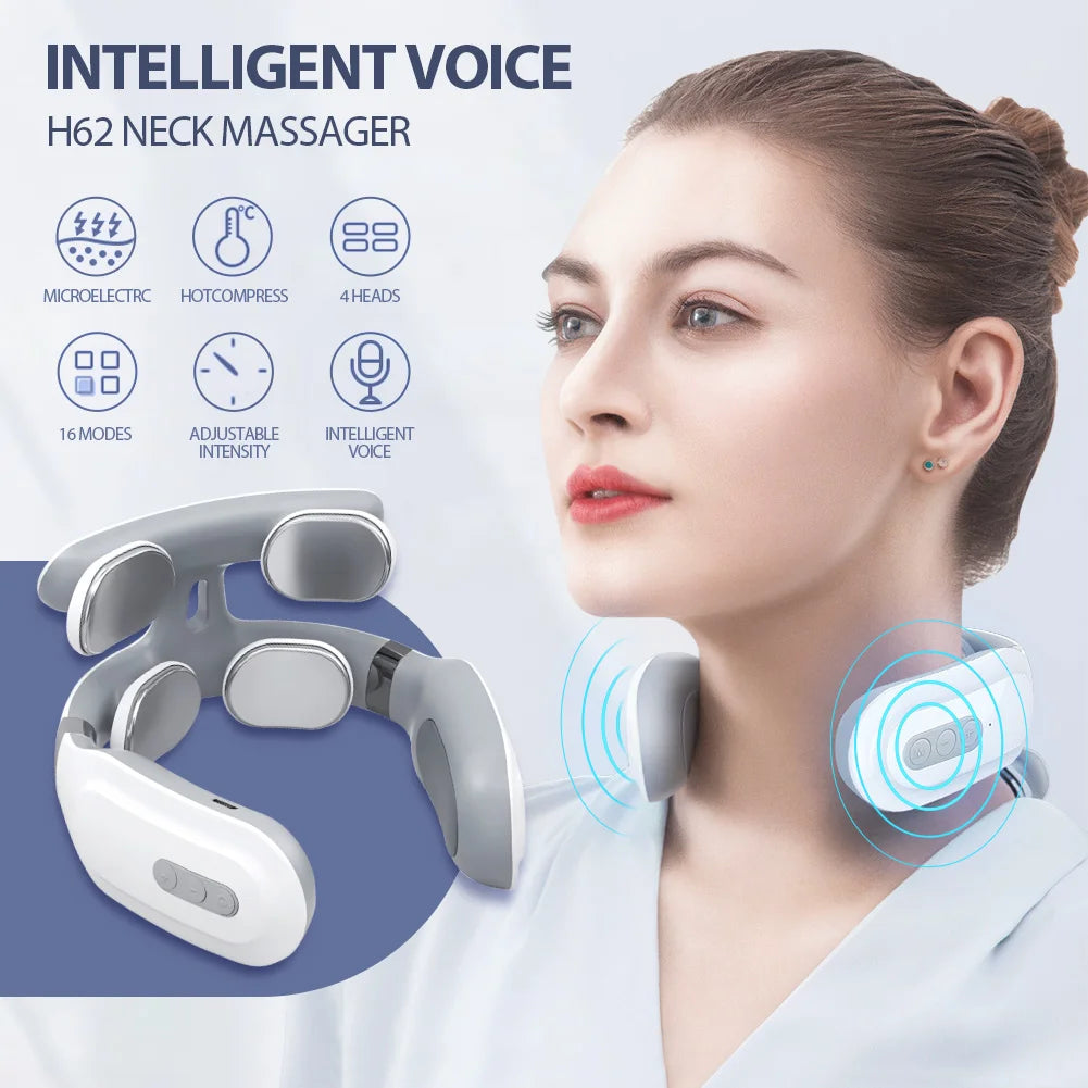TENS Neck Massager – Wireless Muscle Stimulation | Portable & Rechargeable