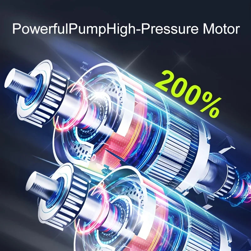 Portable Air Pump for Car Tires – Digital Gauge | LED Light