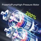 Portable Air Pump for Car Tires – Digital Gauge | LED Light