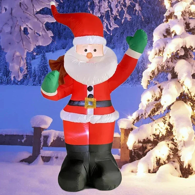 Inflatable Santa Claus Christmas Decoration | 6FT LED Lighted Holiday Decor for Indoor & Outdoor Use