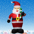 Inflatable Santa Claus Decoration | LED Lights, Durable & Ideal for Christmas Outdoor Parties and Garden Arrangements