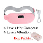 Women's Rechargeable Menstrual Heating Pad | Adjustable Heat & Vibration for Period Relief at Home