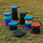 Collapsible Camping Stool - Portable Folding Stool for Outdoor Activities, Hiking, Fishing, and Travel