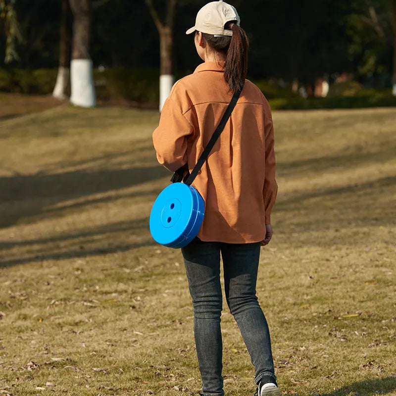 Collapsible Camping Stool - Portable Folding Stool for Outdoor Activities, Hiking, Fishing, and Travel