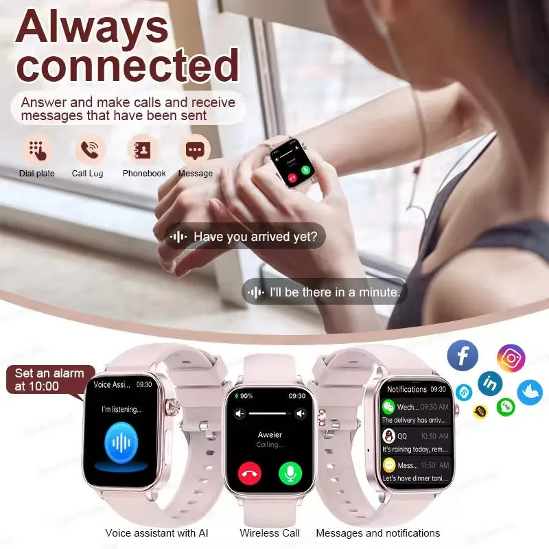 Smart Watch with AMOLED Display – Heart Rate & Sleep Tracker