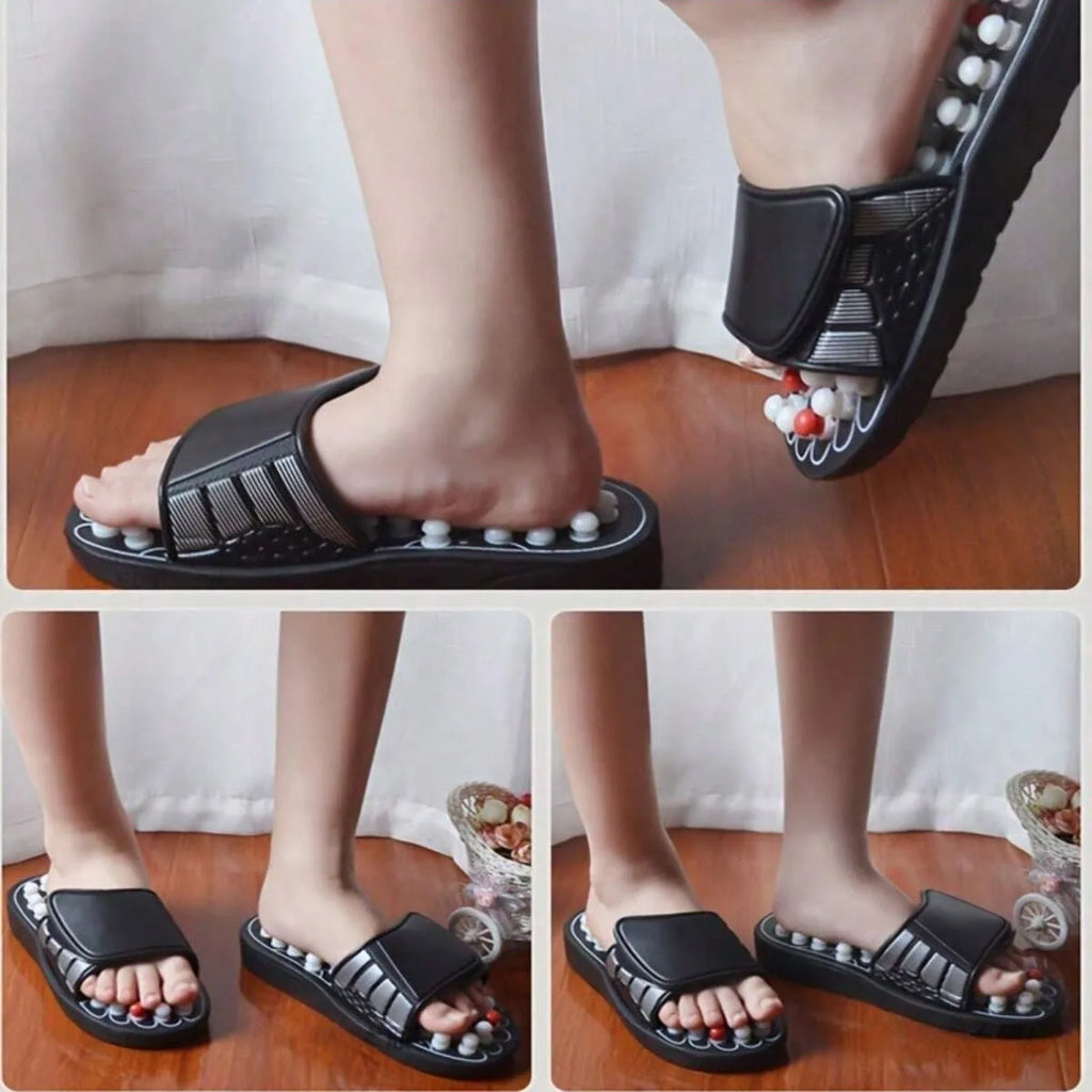 Acupoint Massage Slippers | Unisex Rotating Foot Massagers for Relaxation and Pain Relief
