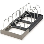 Expandable Kitchen Pan Organizer – 7 Adjustable Dividers