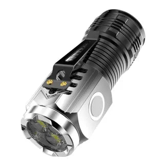 Mini Rechargeable Flashlight with 5 Modes | Super Bright 3-LED Design, Waterproof & Pocket-Sized for Emergency or Outdoor Use