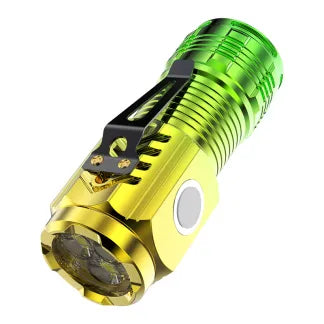 Mini Rechargeable Flashlight with 5 Modes | Super Bright 3-LED Design, Waterproof & Pocket-Sized for Emergency or Outdoor Use